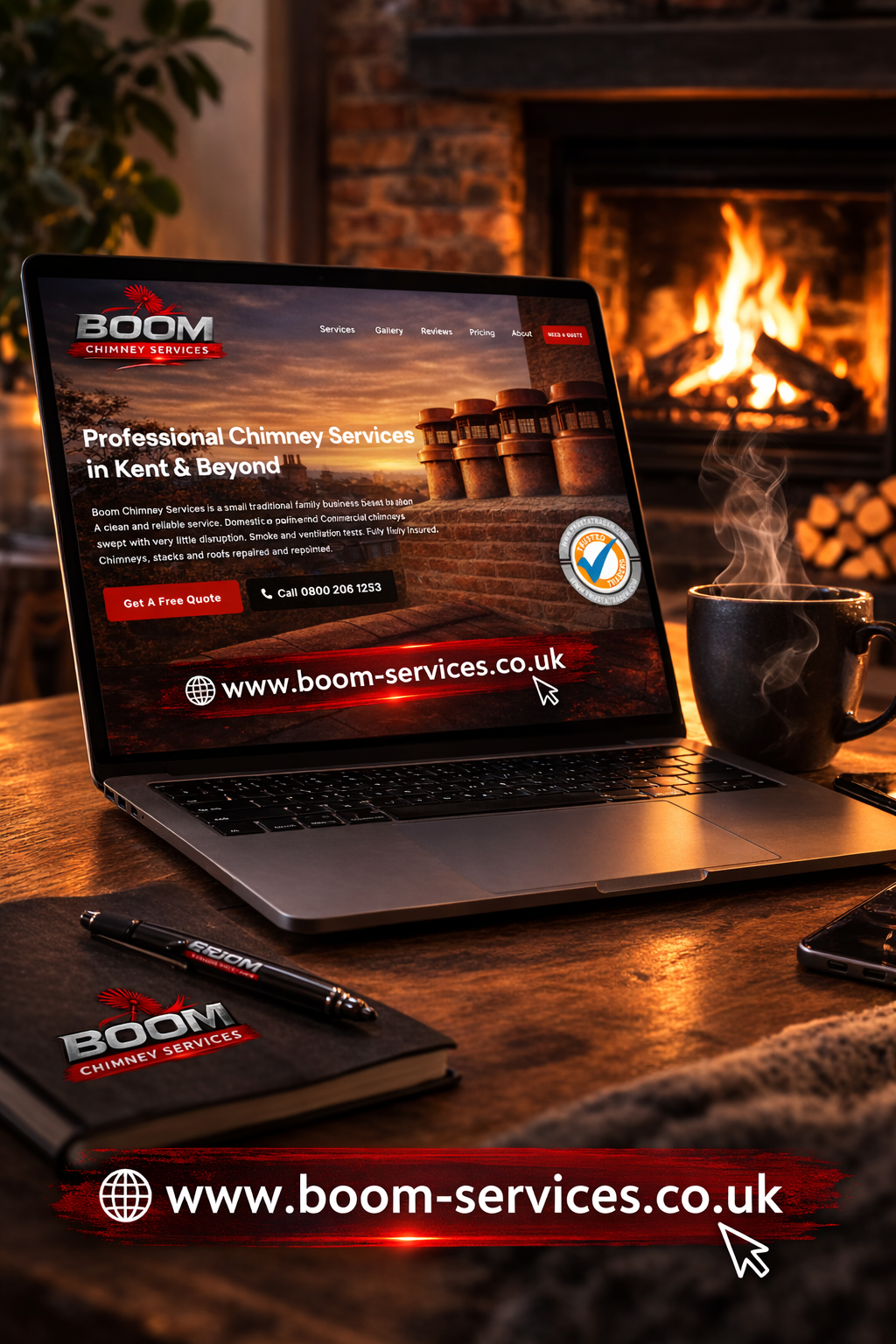 Boom Chimney Services - Mass Web Design