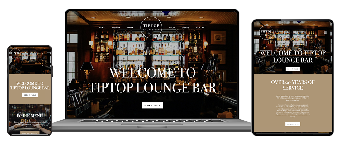 Tip Top Lounge Bar - Mass Web Design