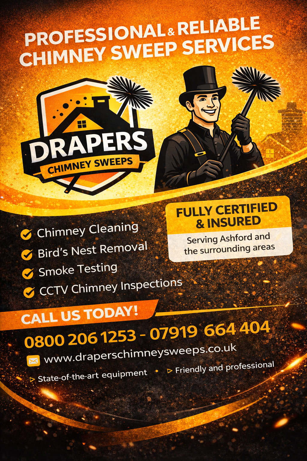 Drapers Chimney Sweeps - Mass Web Design