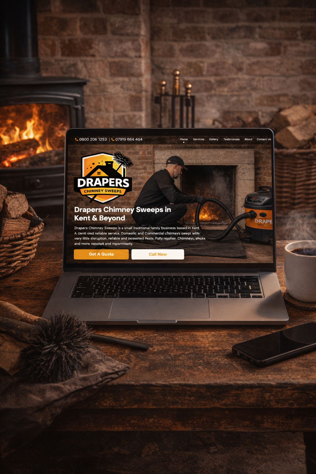 Drapers Chimney Sweeps - Mass Web Design