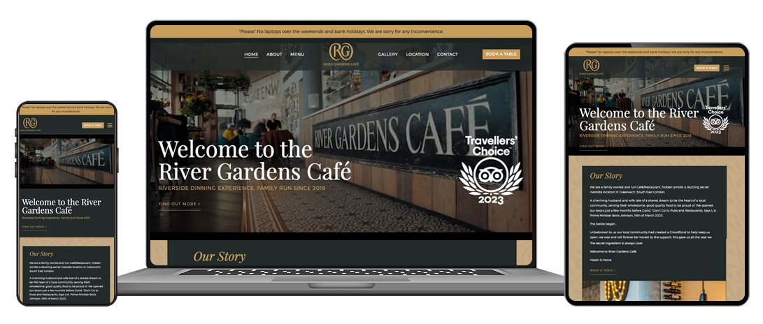 The River Gardens Café - Mass Web Design