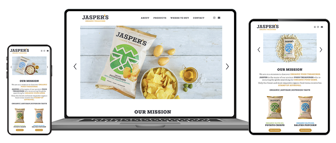 Jaspers Organic - Mass Web Design